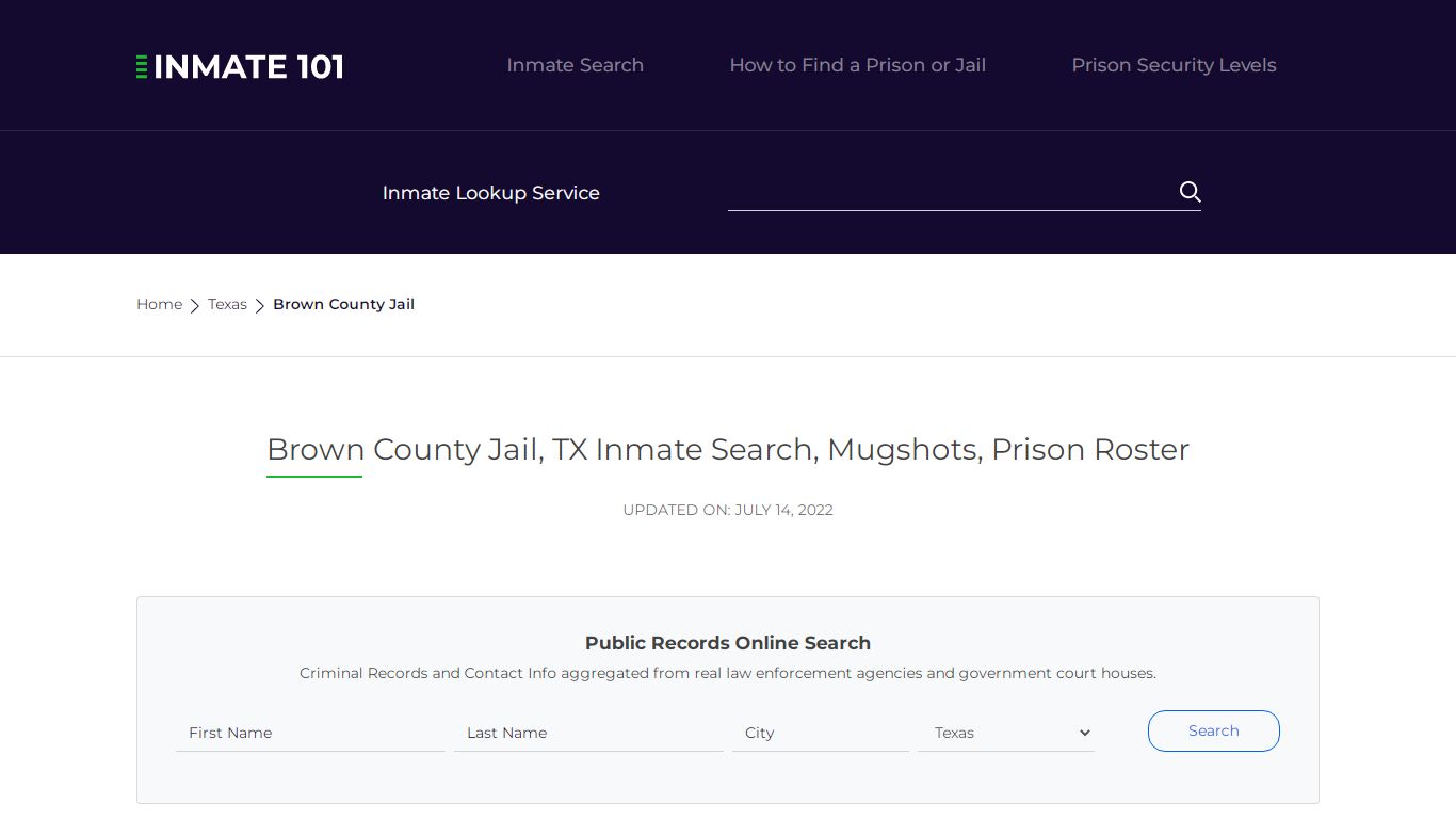 Brown County Jail, TX Inmate Search, Mugshots, Prison Roster