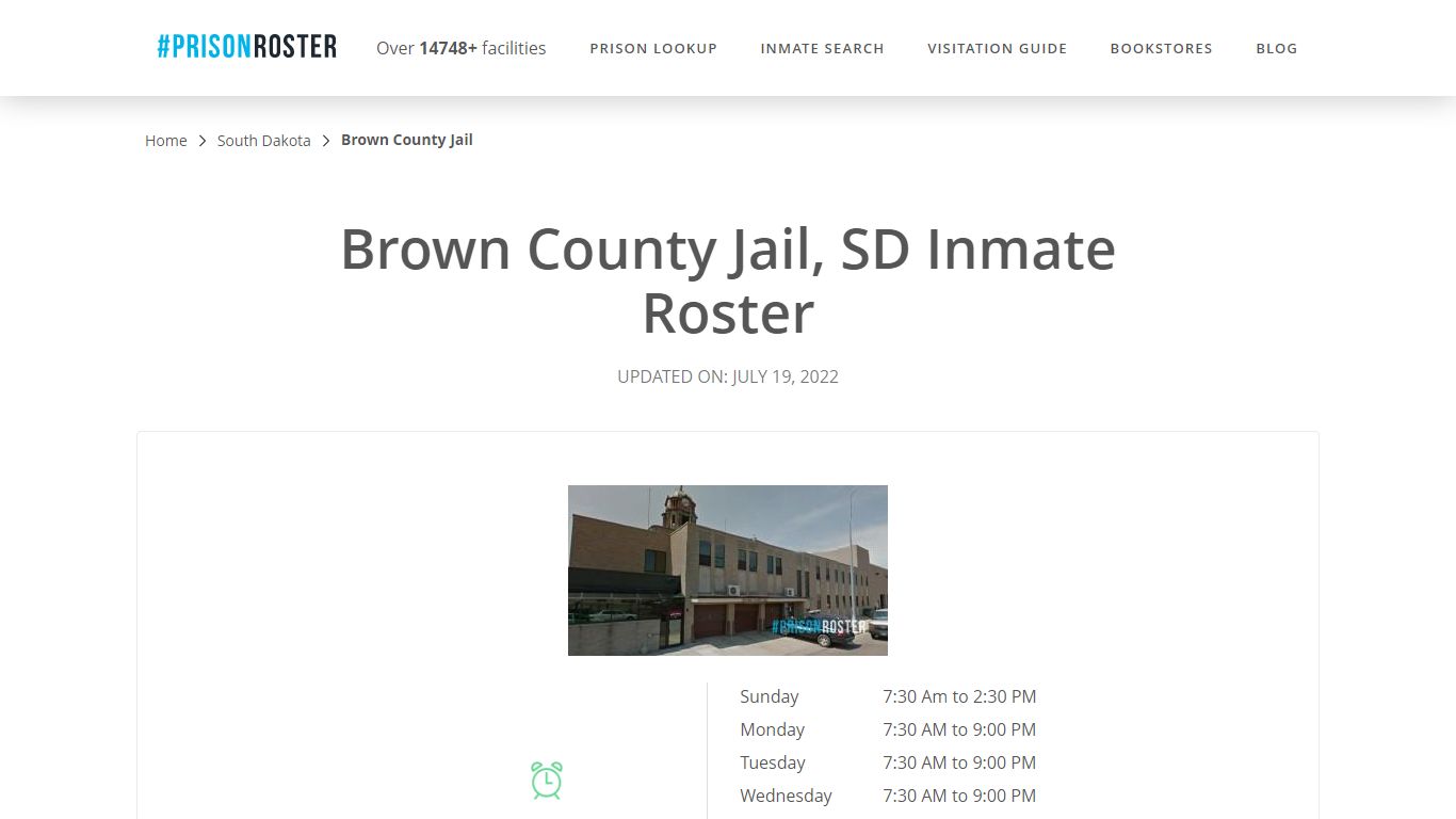 Brown County Jail, SD Inmate Roster - Prisonroster